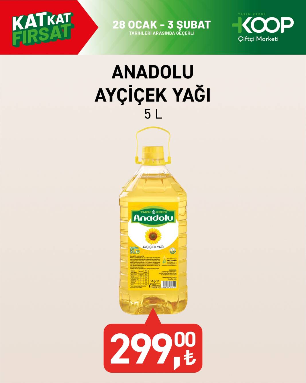 Tarım Kredi Market’in yeni fırsatları raflarda 27